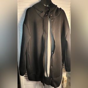 GapFit Black Performance Hoodie with Buttons and Zipper Size: XS